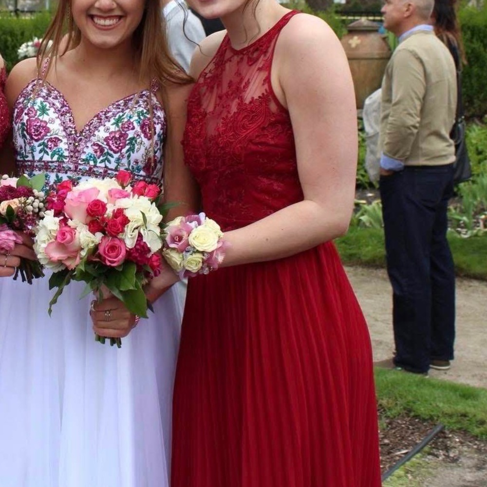 Embroidered Prom Dress - Picture 5 of 7